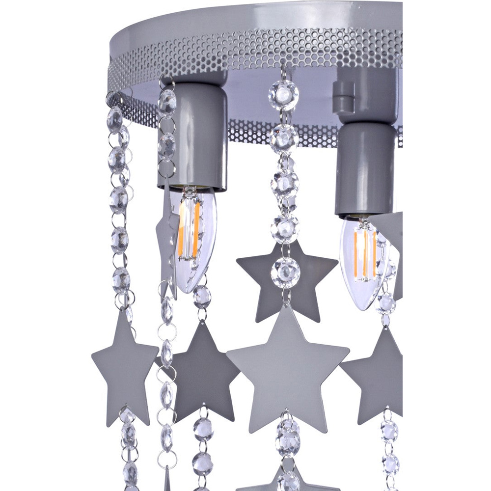 Milagro Star Grey Ceiling Lamp 230V Image 2
