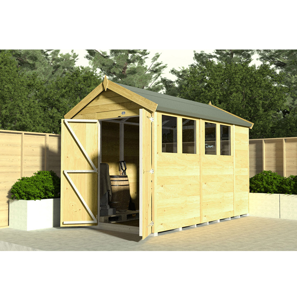 DIY Sheds 7 x 11ft Tongue and Groove Timber Apex Security Shed Image 4