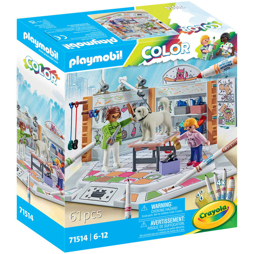 Playmobil Colour Dog Salon Playset 61 Piece Image 1