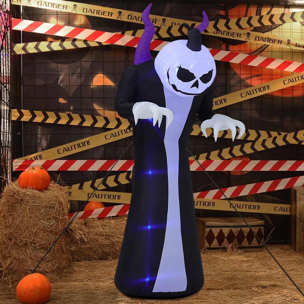 Living and Home Halloween Inflatable Outdoor Ghost with Raising Hands and LED Lights 315cm Image 8