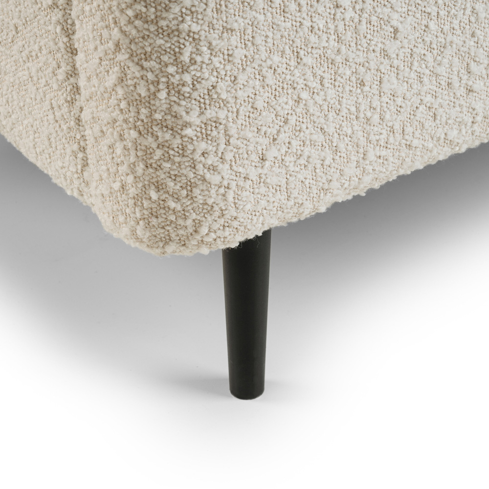 Julian Bowen Eden Double Ivory Boucle Bed Image 7