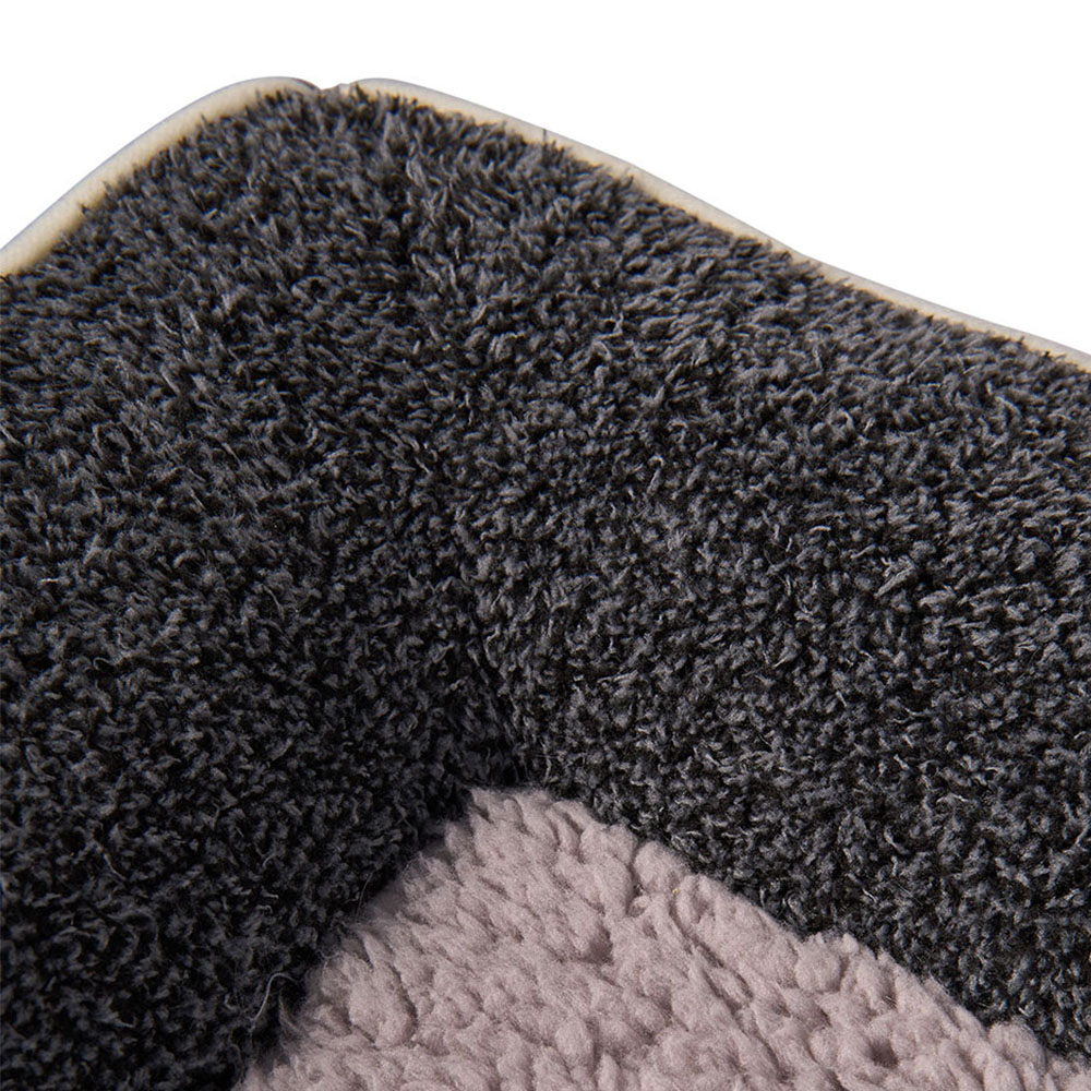 H&O Direct 75cm Dark Grey Warm Cushioned Plush Pet Bed Image 3