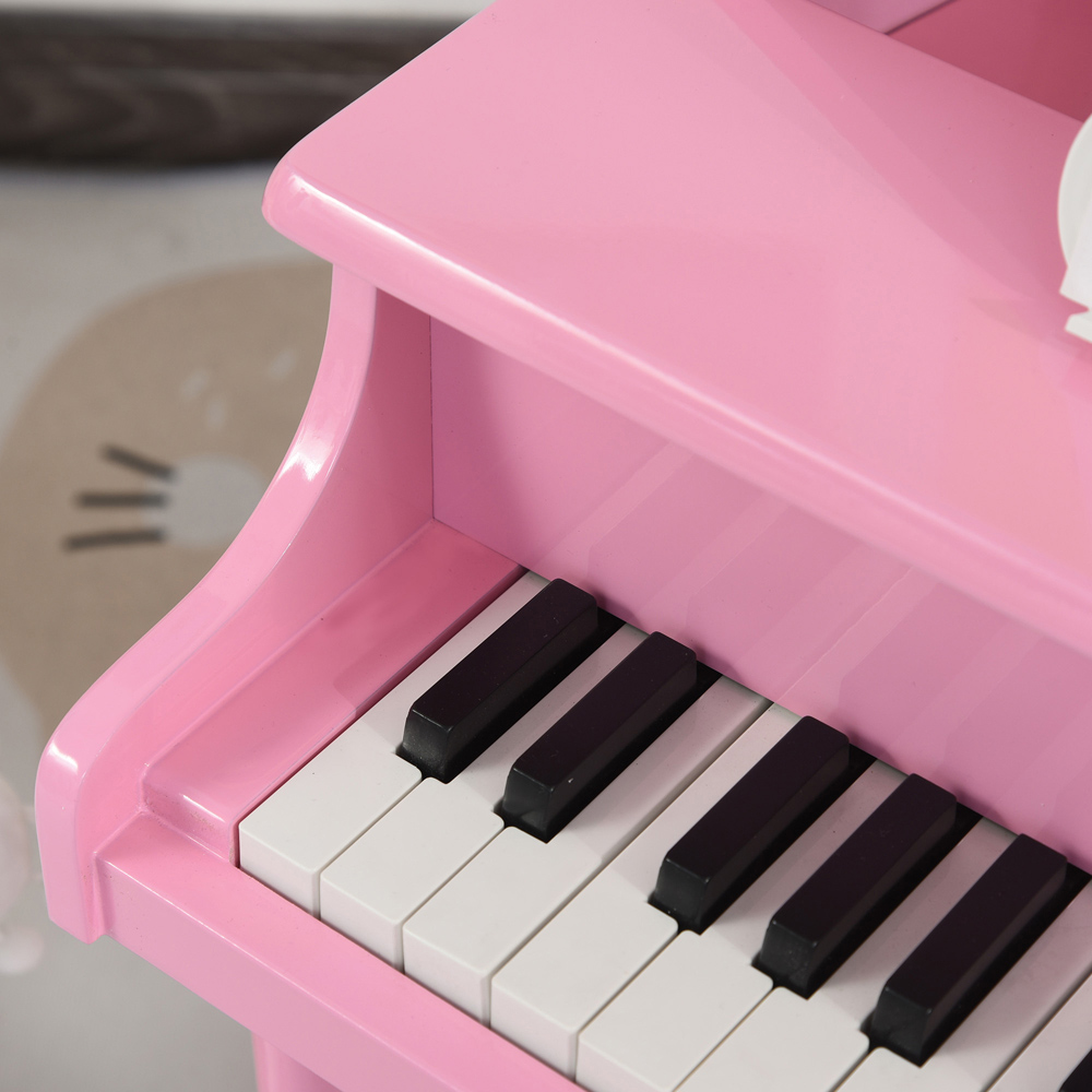 Tommy Toys 30 Keys Mini Kids Piano with Music Stand and Bench Image 3