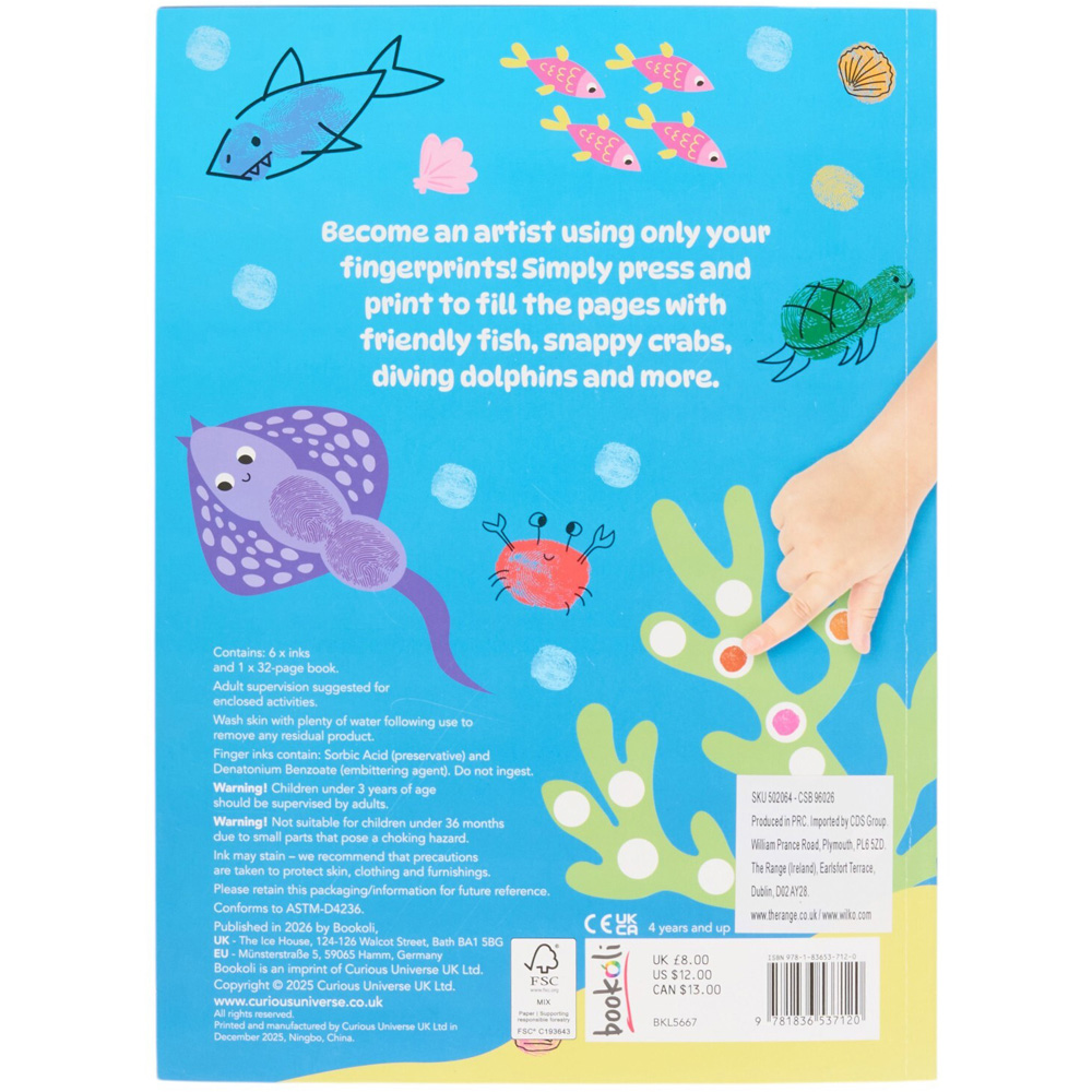 Fingerprint Fun Colouring Book Image 6