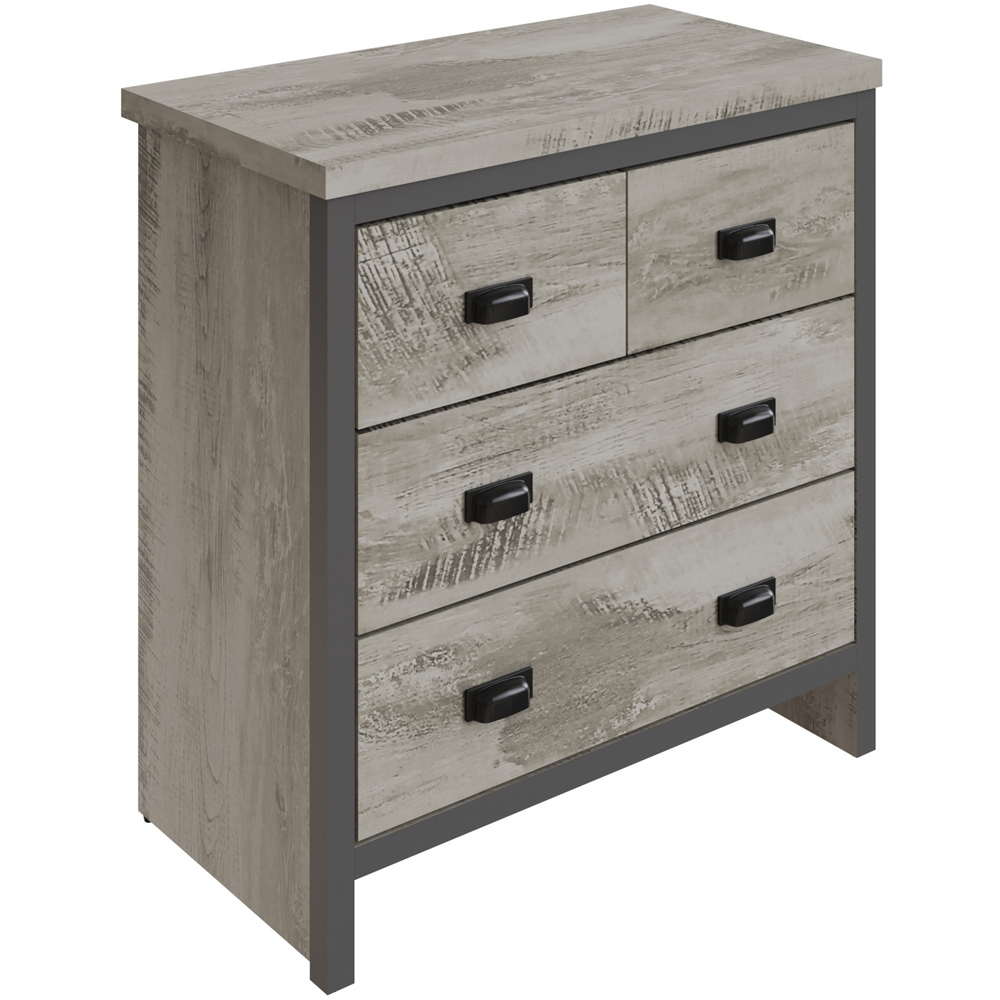 GFW Boston 4 Drawer Grey Chest of Drawers Image 3