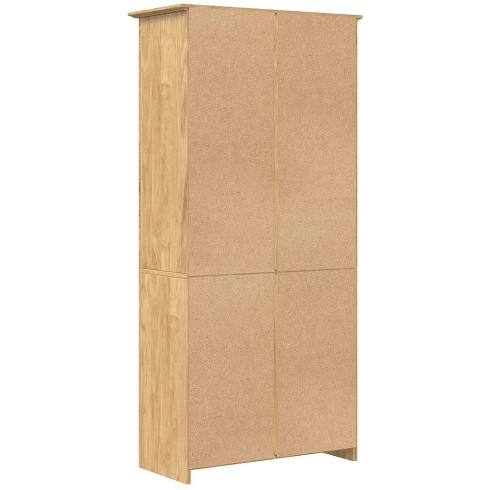 vidaXL Bodo 2 Door 3 Shelf Honey Brown Bookcase Image 6
