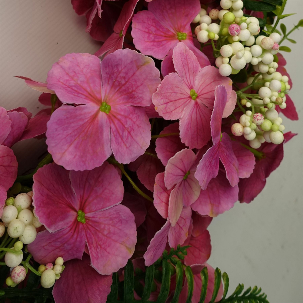 Botanik Grandiose Pink Blossom Floristry Artificial Wreath 40cm Image 3