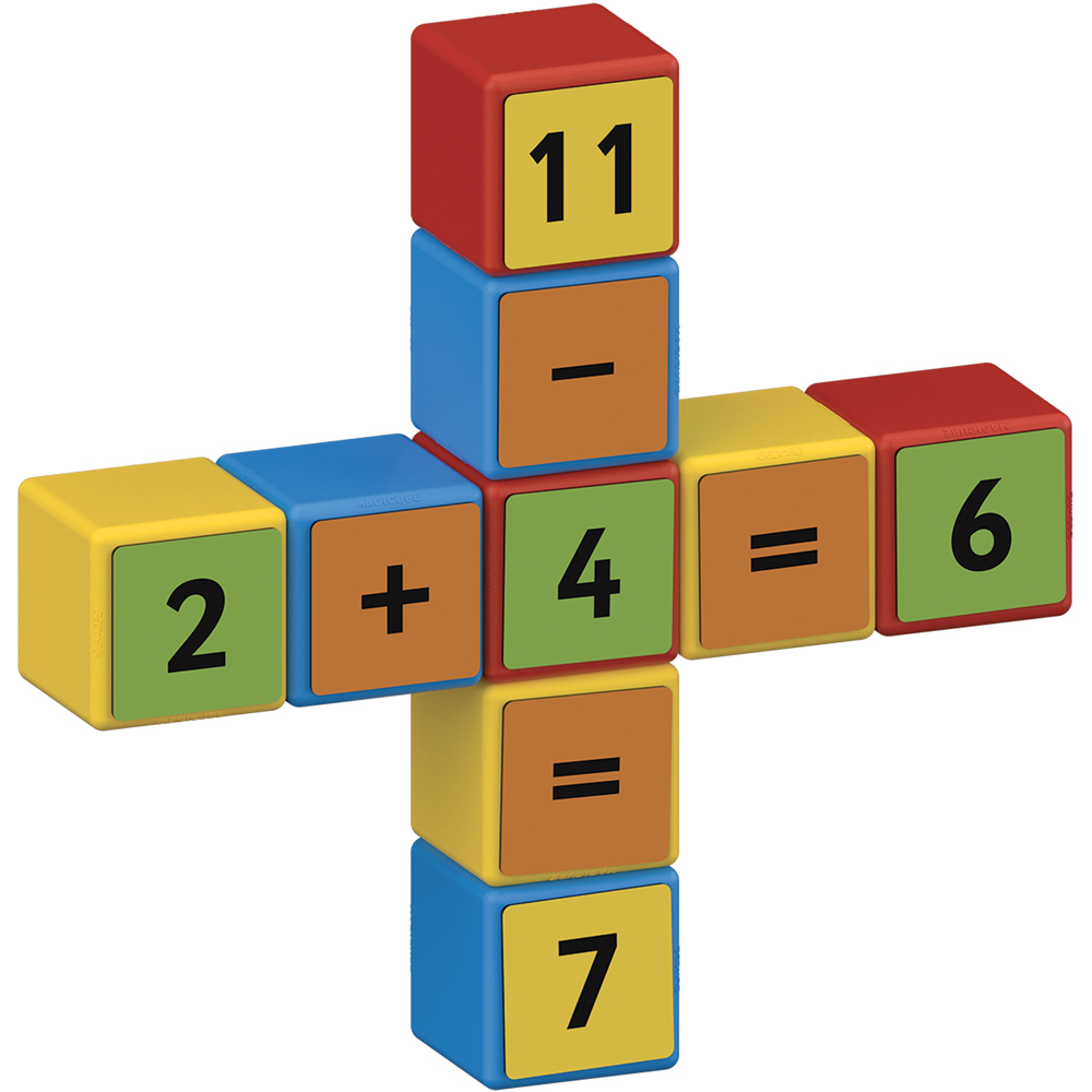 Geomag Magicube Math Building Recycled Clips Set 55 Piece Image 4