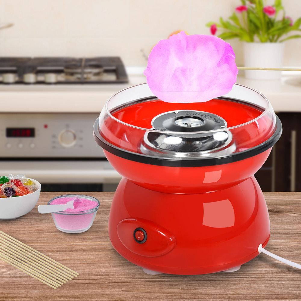 HOMCOM 800-060RD 450W Red Non-Stick Electric Candyfloss Machine Kit Image 2