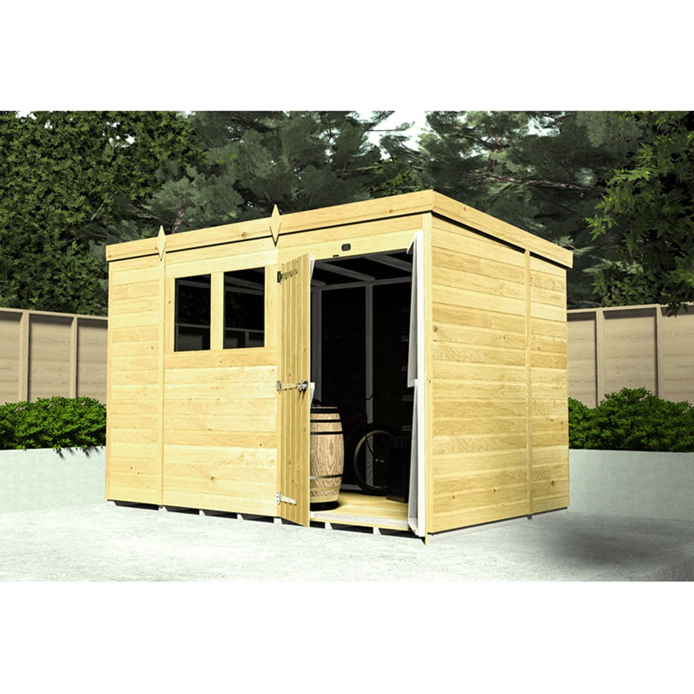 DIY Sheds 5 x 4ft Tongue and Groove Timber Pent Security Shed Image 4