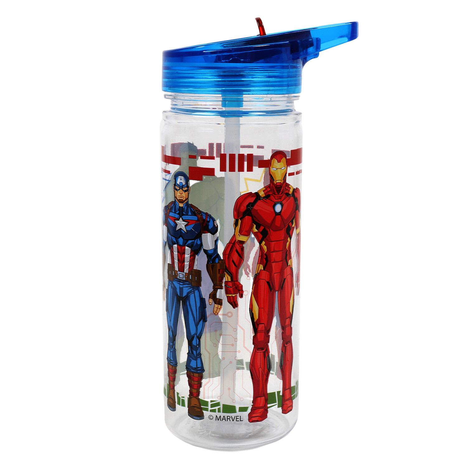 Clear Avengers Water Bottle Image 1