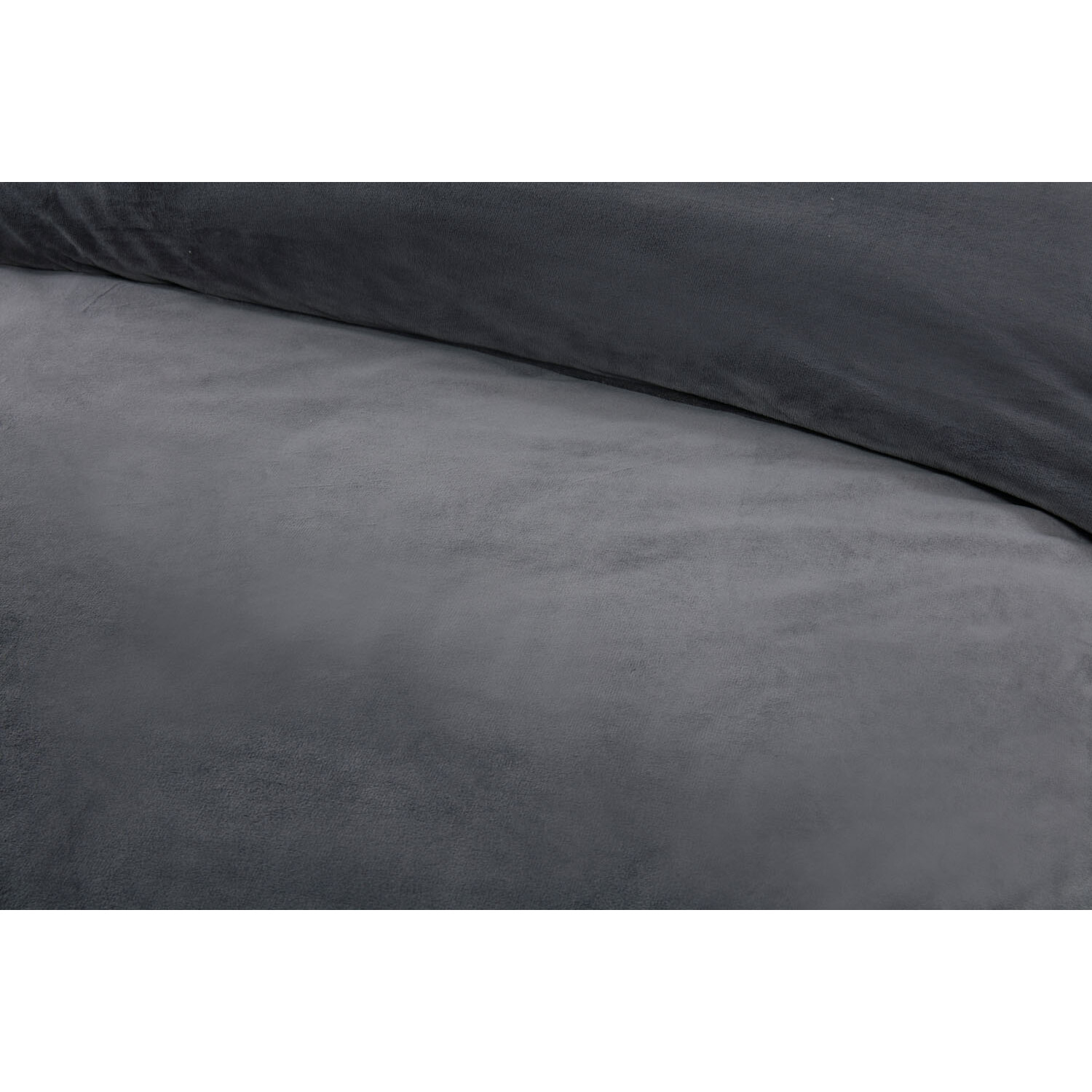 Helsinki Single Charcoal Fleece Duvet Set Image 4