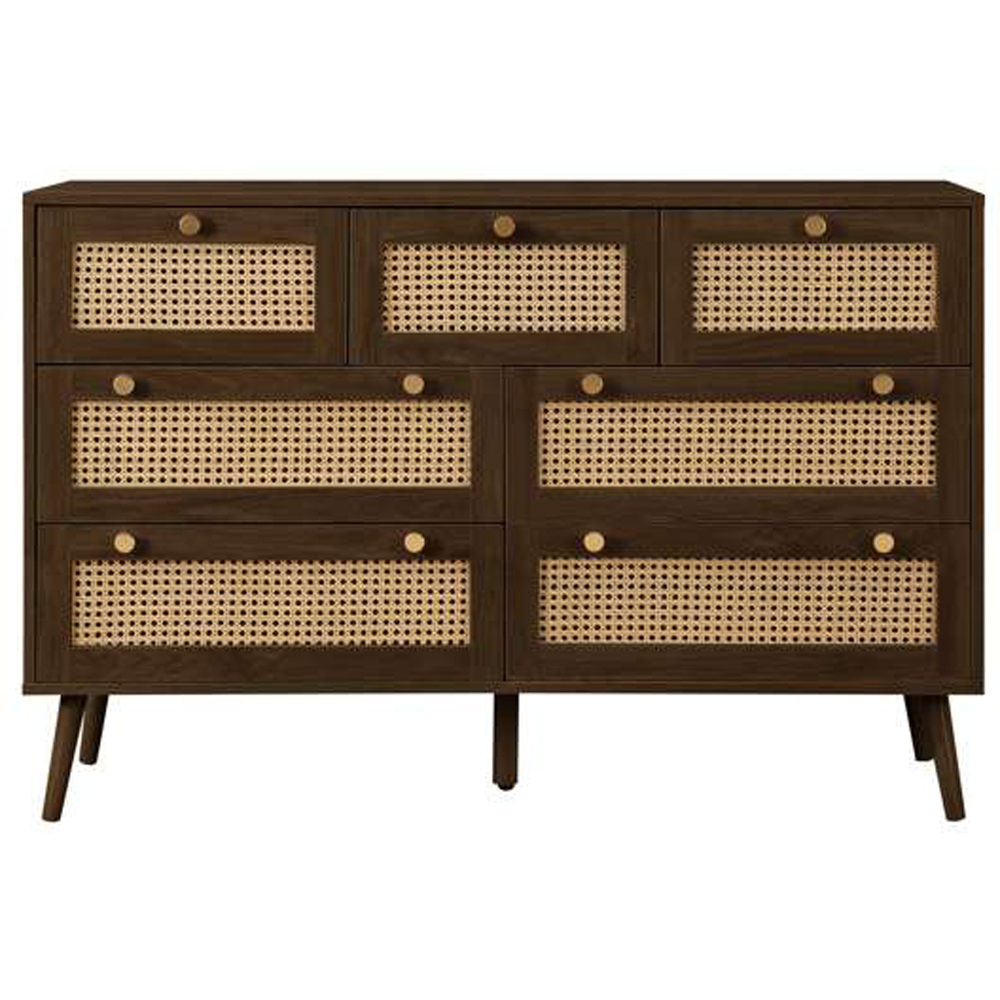 Croxley 7 Drawer Rattan Chest of Drawers Image 4