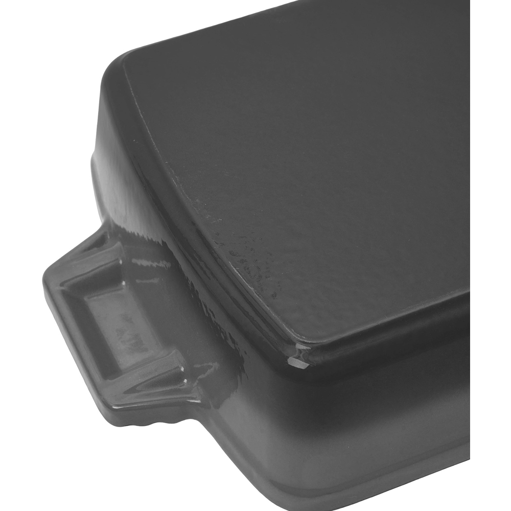 Living and Home 3L Grey Enamelled Rectangular Baking Dish Image 5