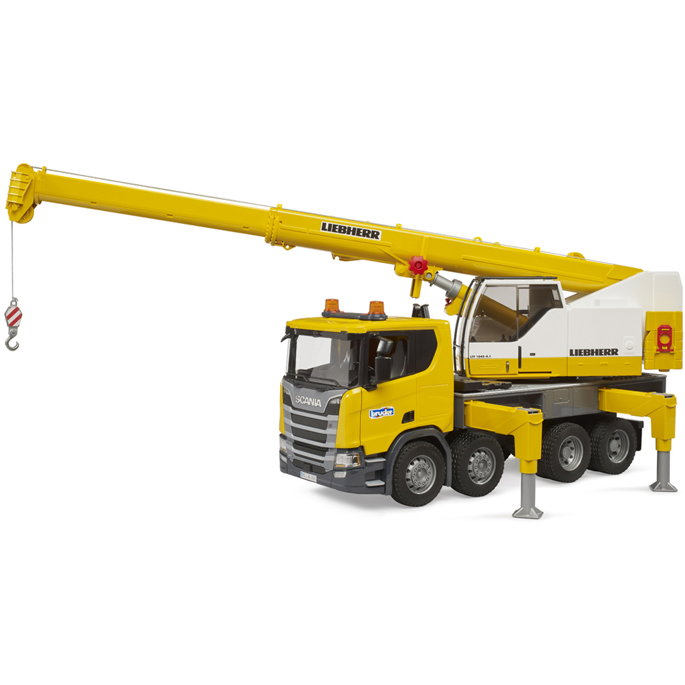 Bruder Kids Scania Super 560R Liebherr Crane Truck with Light and Sound Module Playset Model Image 6