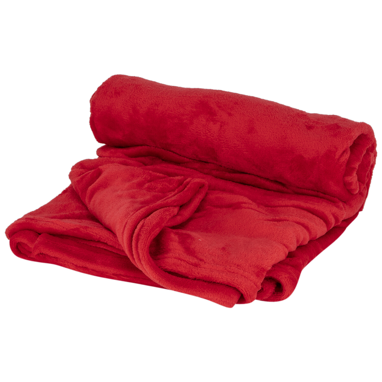 Divante Red Supersoft Large Throw 140 x 180cm Wilko