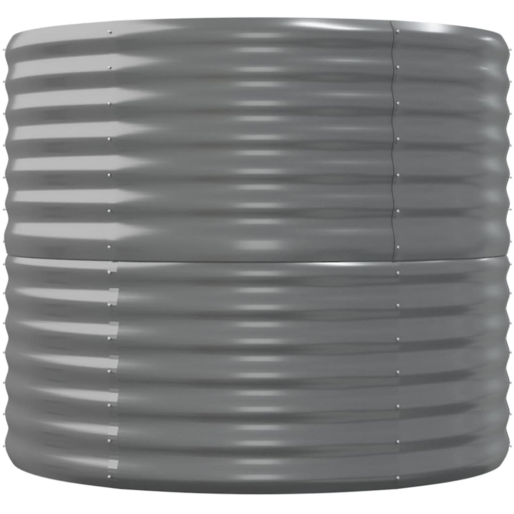 vidaXL Grey Galvanised Steel Raised Garden Bed 68 x 152 x 80cm Image 3