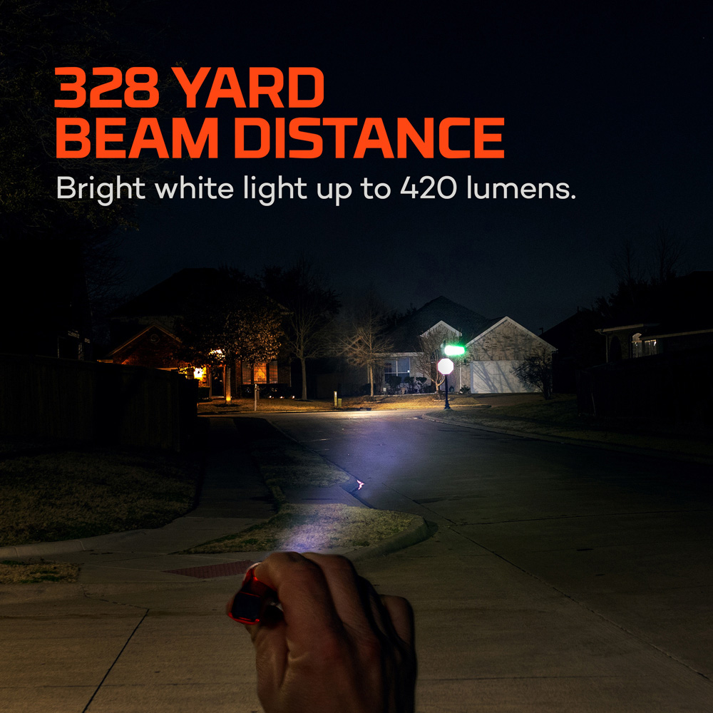 Nebo Luxtreme Nano 420 Lumens Red Compact Long-Range EDC Flashlight Image 8