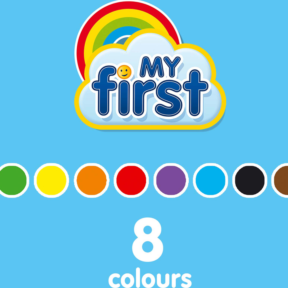 SES Creative My First Assorted Colour Dough Crayon 8 Pack Image 3