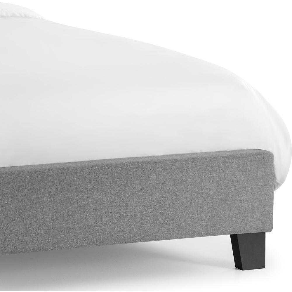 Julian Bowen Rialto Single Light Grey Linen Bed Image 6