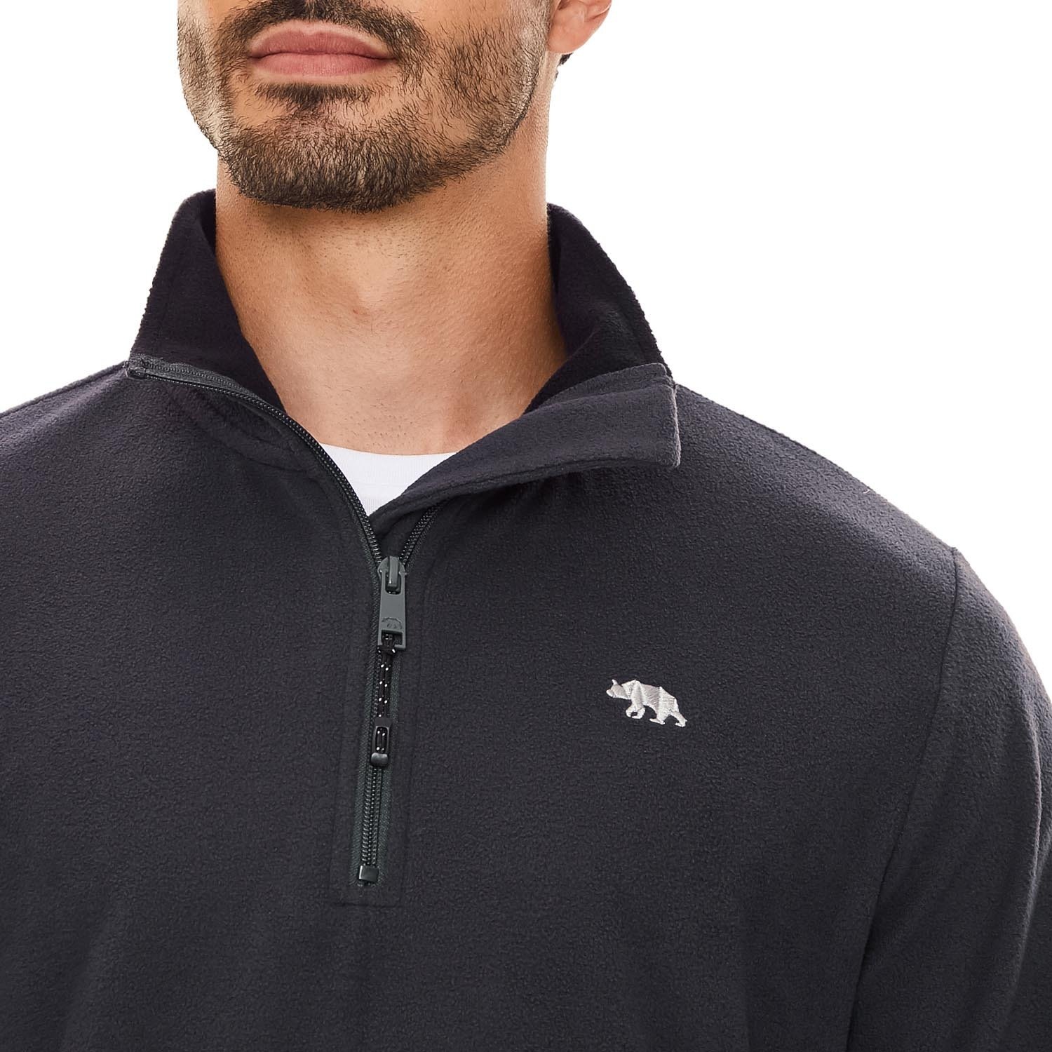 Men's Micro Quarter Zip Fleece - Charcoal / M Image 5