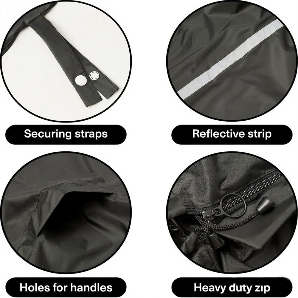 Gr8 Home Wheelchair Waterproof Poncho Rain Cover With Hood Image 7
