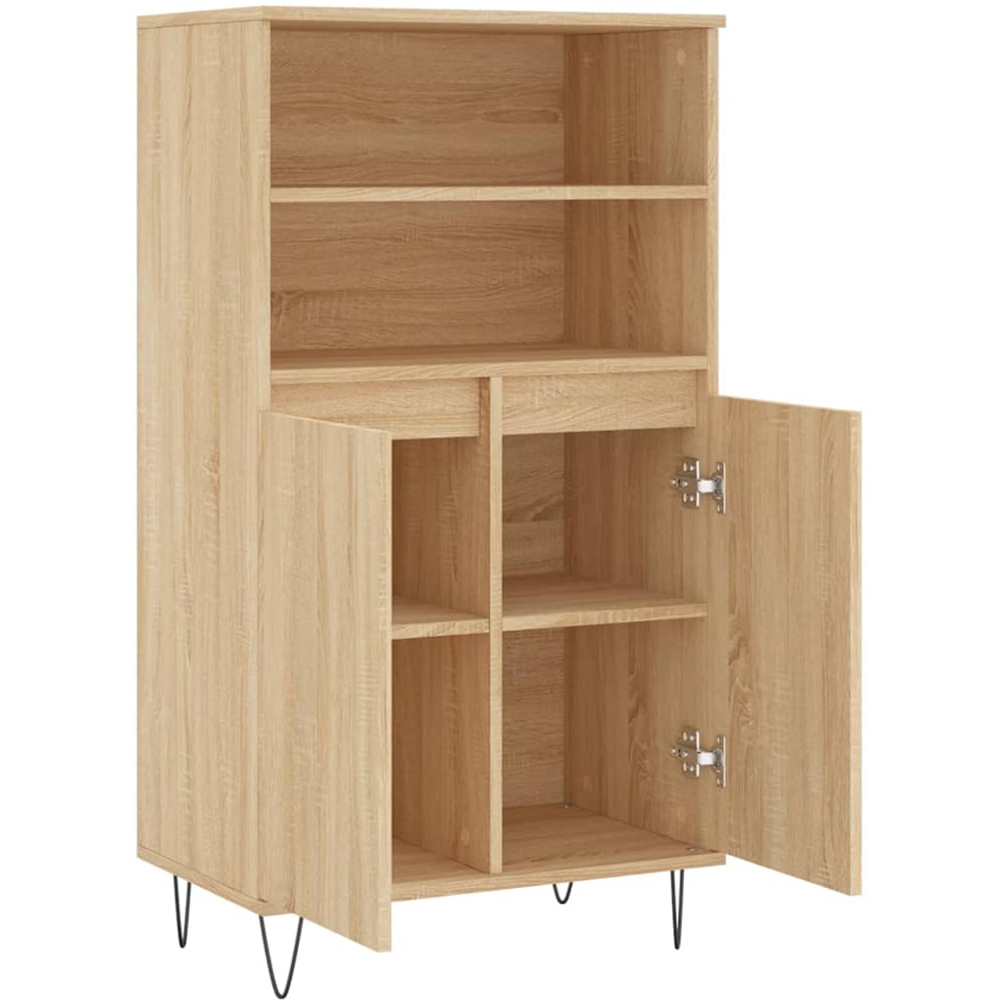 vidaXL 2 Door 2 Shelf Sonoma Oak Highboard Image 5