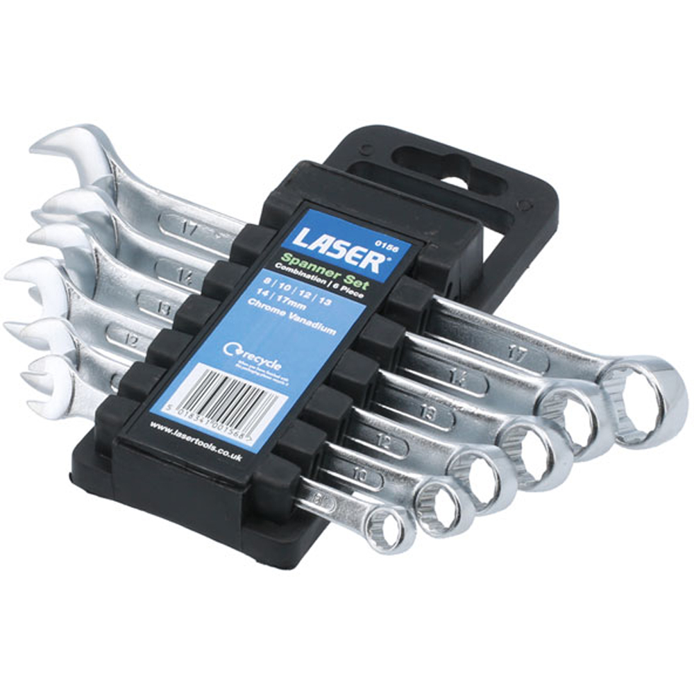 Laser 156 6 Piece Combination Spanner Set 8 to 17mm Image 4