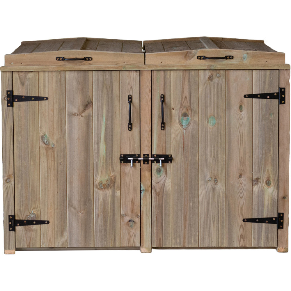 The Garden Village Paythorne Double Dustbin Storage Image 1