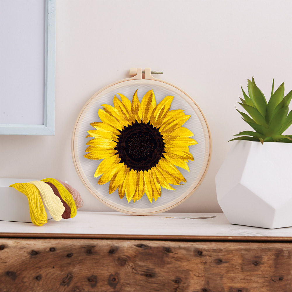 Simply Make Sunflower Embroidery Craft Kit Image 2