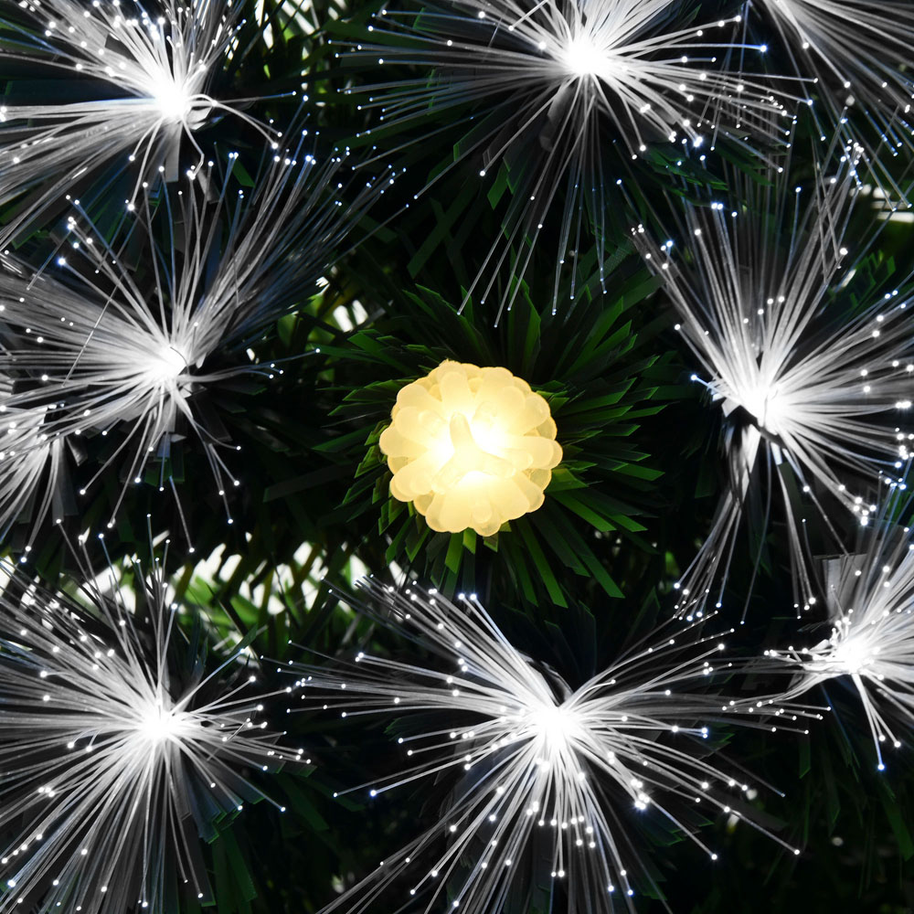 Everglow Pre-Lit Full Bodied Green Artificial Christmas Tree 4ft Image 3