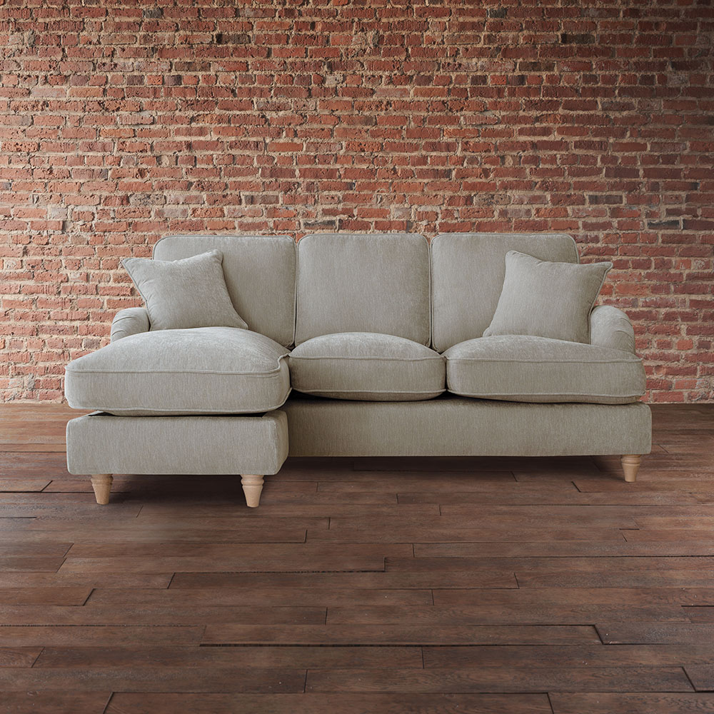 The Vienna 3 Seater Putty Left Hand Chaise Sofa Image 3