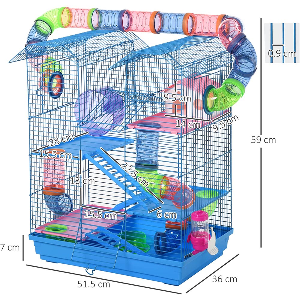 PawHut 5 Tier Hamster Cage Carrier Image 7