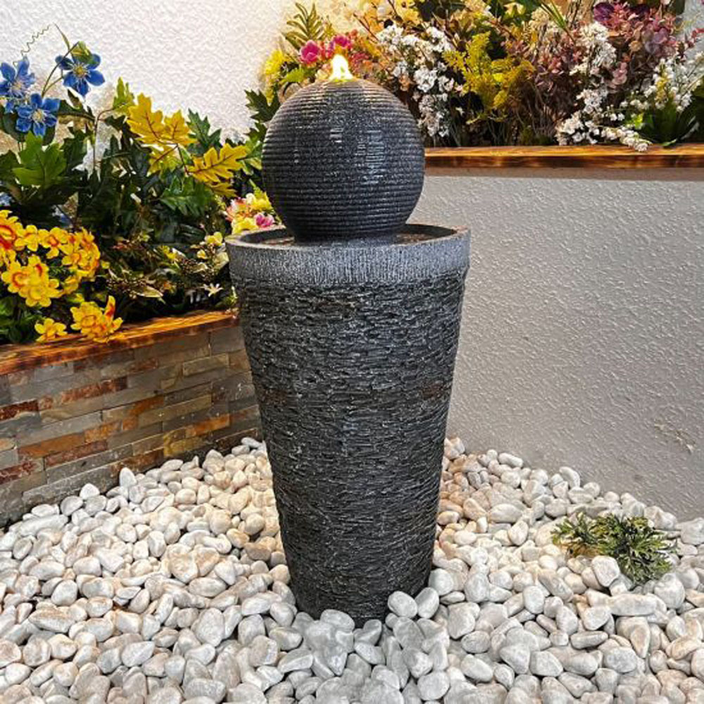 Tranquillity Majestic Tower Solar Powered LED Water Feature Image 2