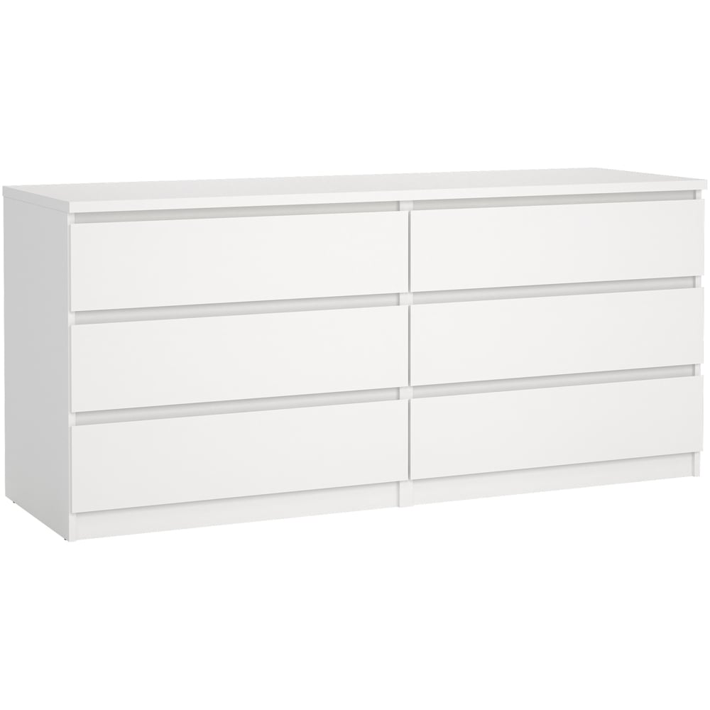 Furniture To Go Naia 6 Drawer White Chest of Drawers Image 2