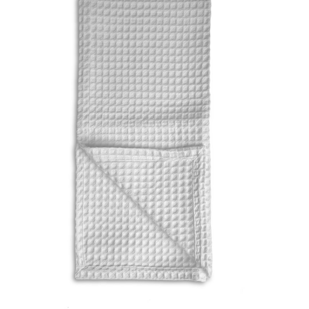 Allure Home Fashions Hotel Super King Size Waffle White Throw Blanket 250 x 260cm Image 3