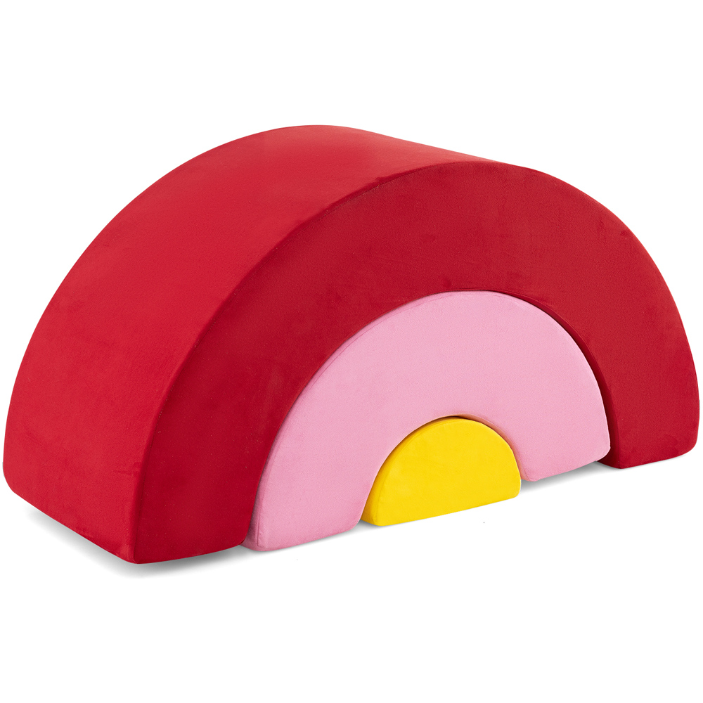 Costway 3 Piece Red Toddler Climbing Toy Image 1