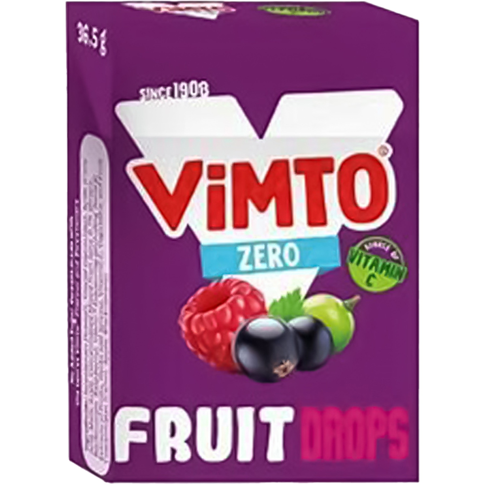 Vimto Fruit Drops Sugar Free 37.5g Image