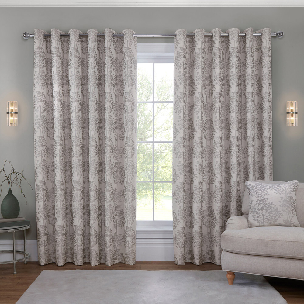 Juniper Blackout Curtain Silver 137 x 168cm Image 1