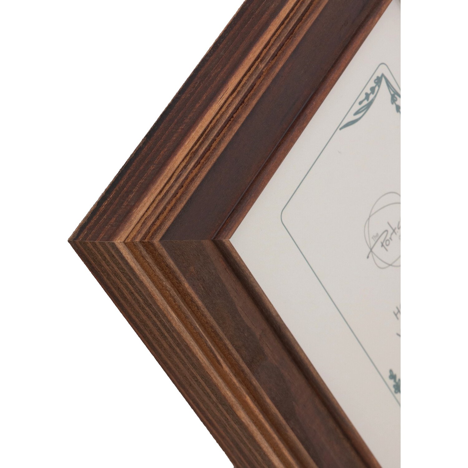 Haldon Wooden Frame Brown 7 x 5in Image 5