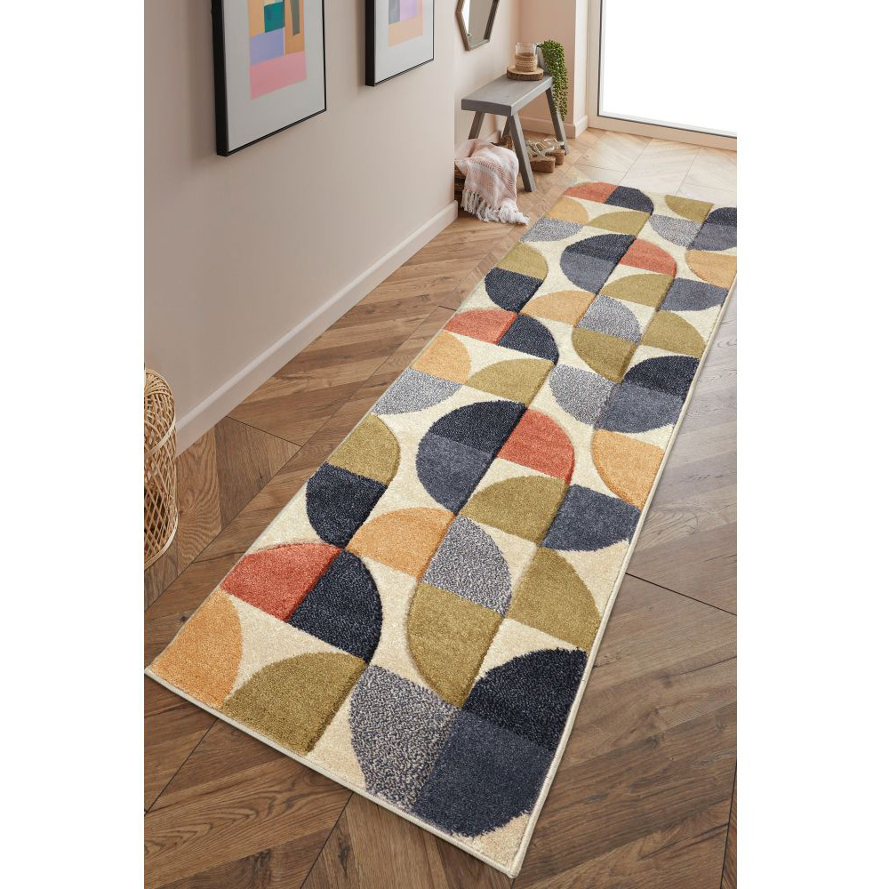 Homemaker Newport Multicolour Abstract Runner 60 x 200cm Image 4