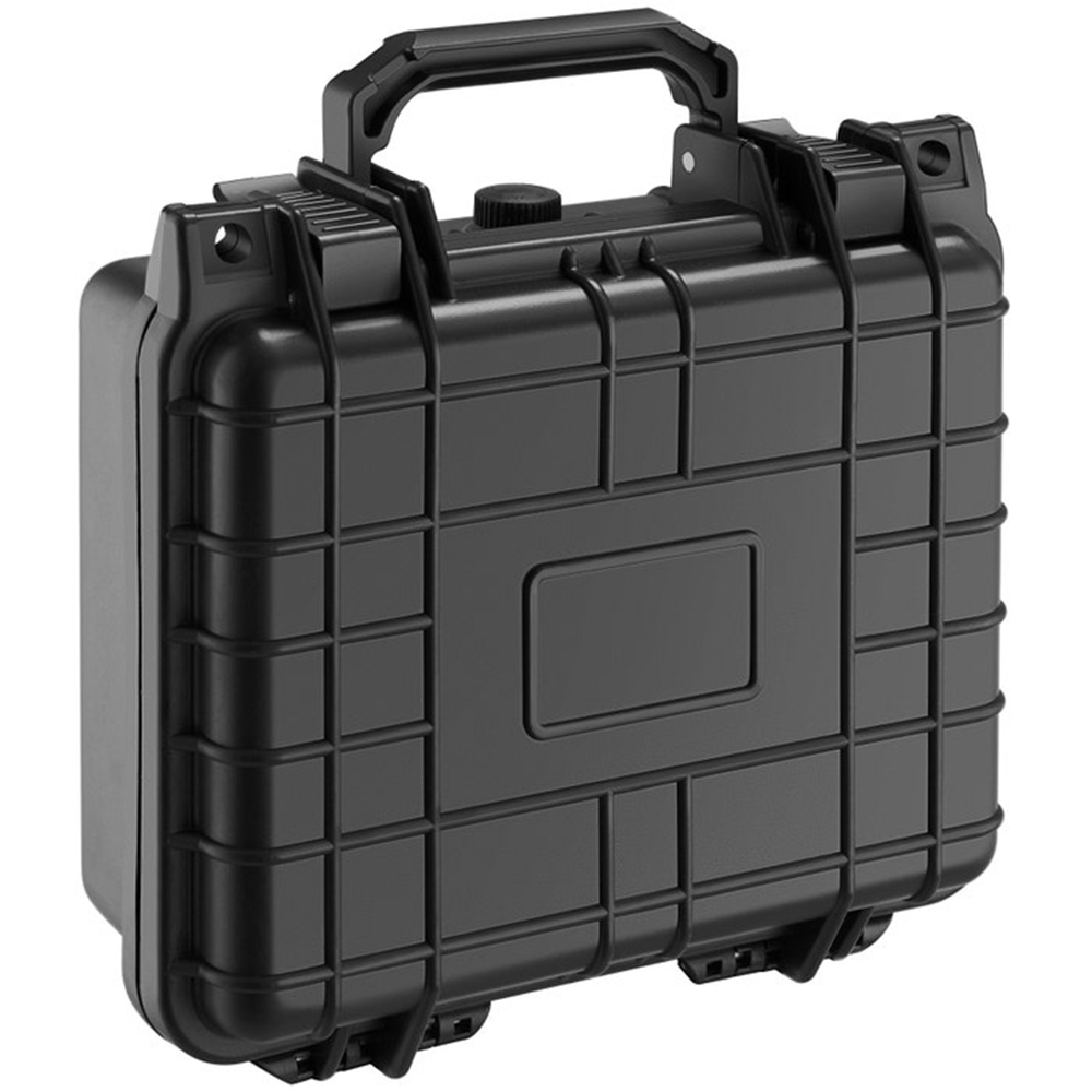 Tectake Small Black Hard Shell Waterproof Camera Case Image 1