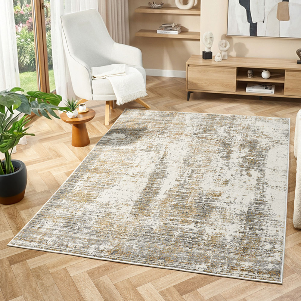Portland Urco Theta Delta Cream Non Slip Rug 200 x 290cm Image 1