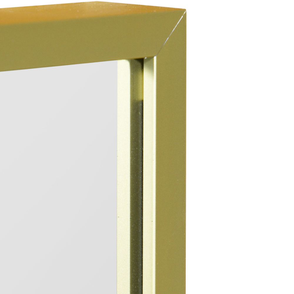 MirrorOutlet The Artus Gold Aluminium Edged Wall Mirror 120 x 40cm Image 5
