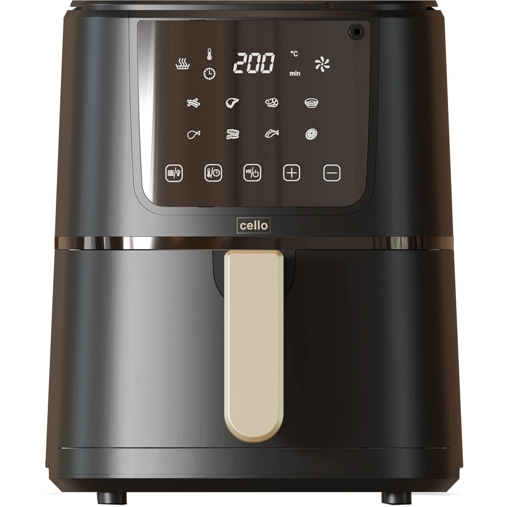 Cello CELLO-AF2599T-BK Black Single Basket Air Fryer Image 1