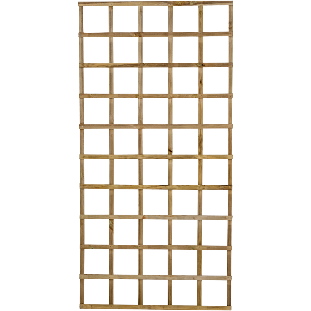 Forest Garden 6 x 3ft Traditional Square Garden Trellis Image 3