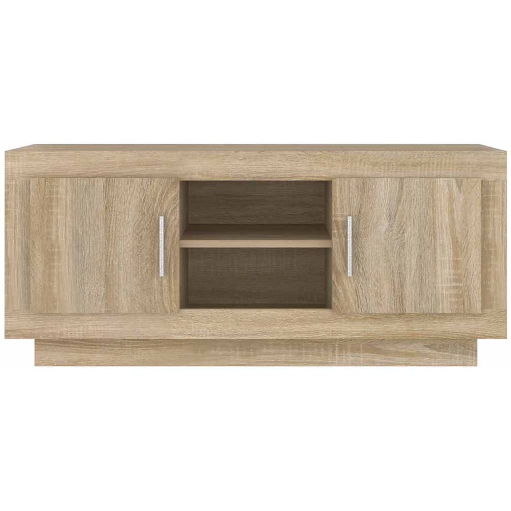 vidaXL 2 Door 2 Shelf Sonoma Oak TV Cabinet Image 5