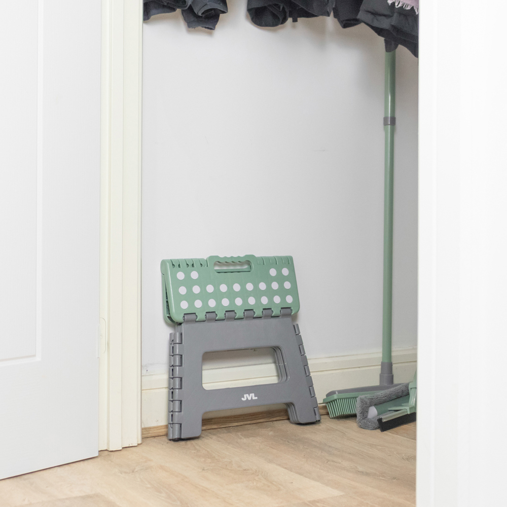 JVL Cleaning Small Grey Folding Step Stool Image 8
