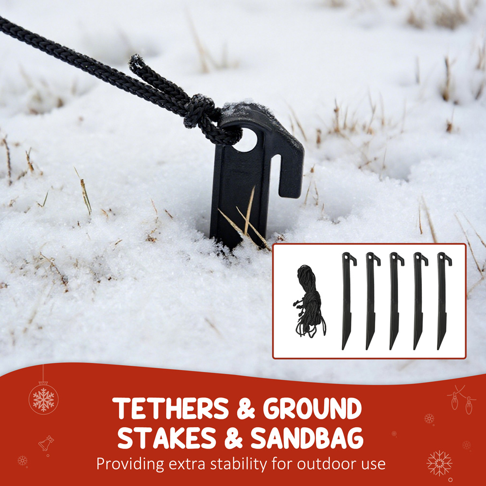 Everglow Christmas Blow Up Inflatable Snowman Decoration with Built-in LEDs 7.8ft Image 6