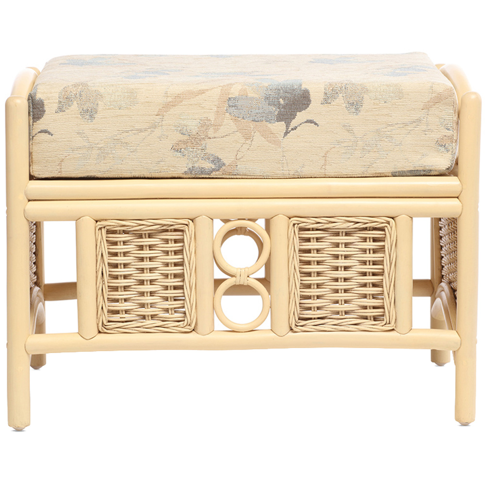 Desser Chelsea Natural Rattan Footstool Image 2